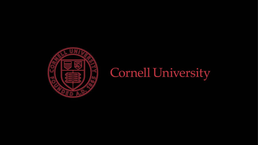 Cornell University Logo On Black Wallpaper