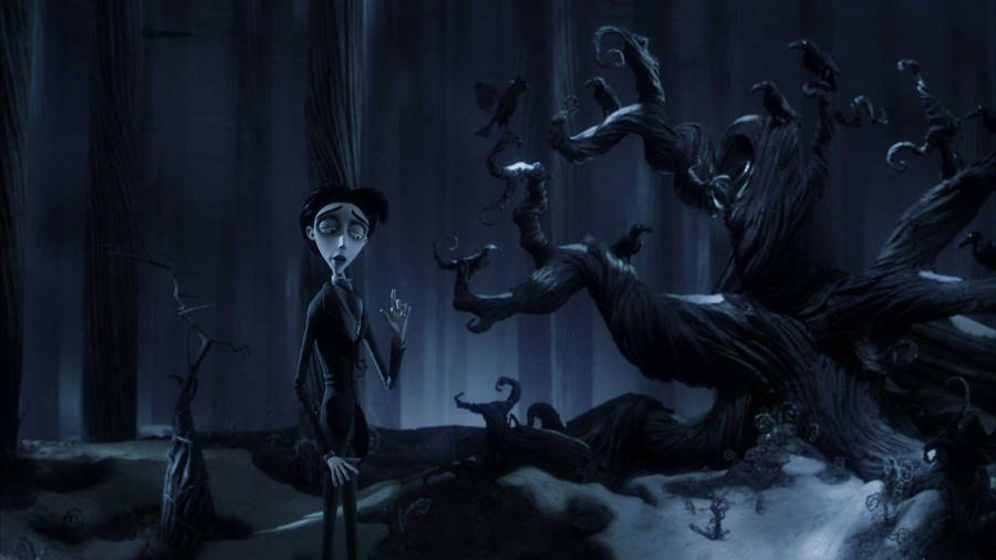 Corpse Bride Dark Forest Wallpaper