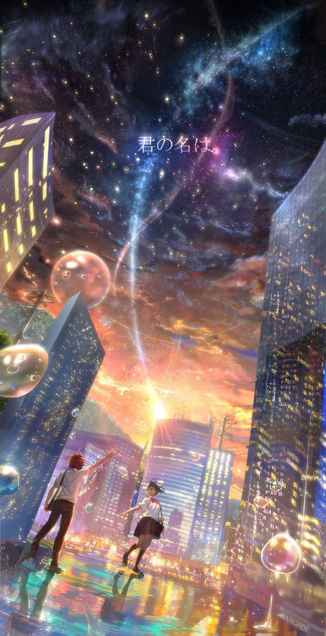 Cosmic Kimi No Na Wa Phone Wallpaper