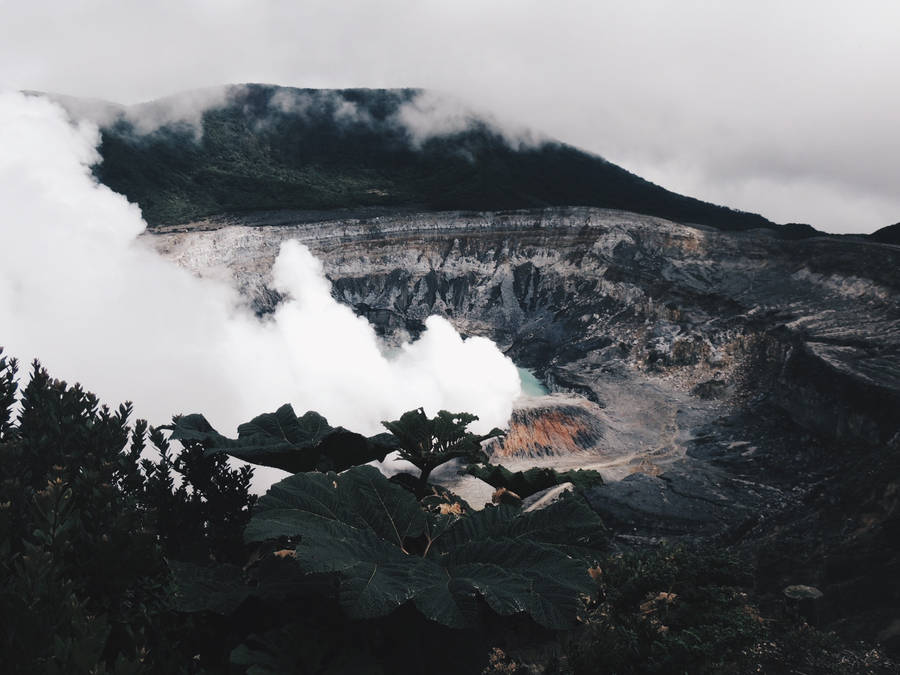 Costa Rica Poas Volcano Wallpaper