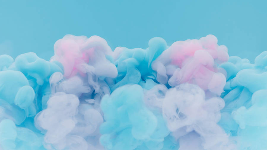 Cotton Candy Pink And Blue Presentation Wallpaper