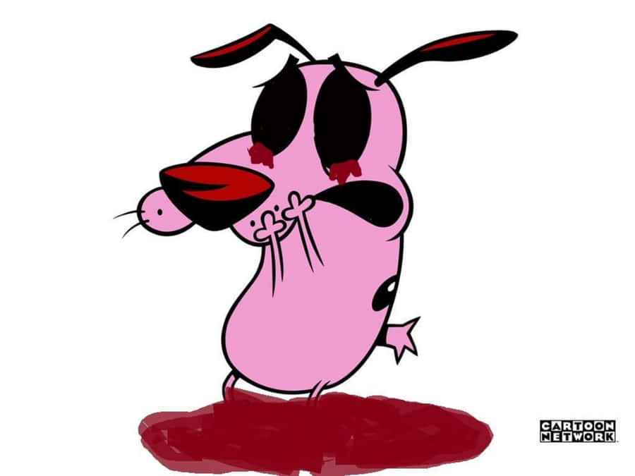 Courage The Cowardly Dog Bloody Eyes Wallpaper