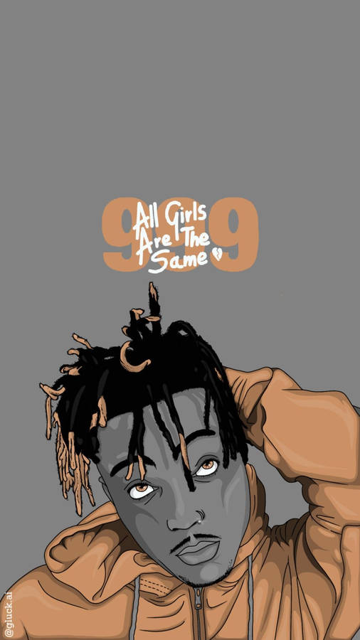 Cover Image For Juice Wrld Cartoon Wallpaper