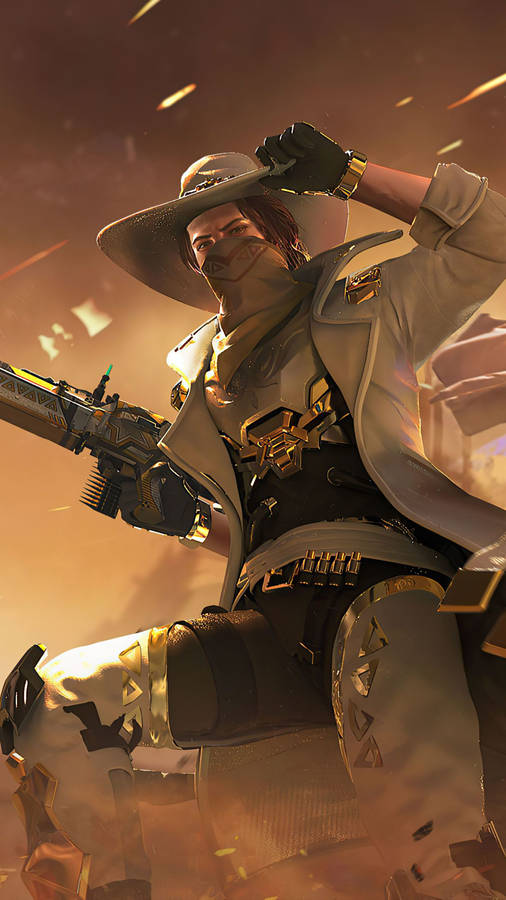 Cowboy Free Fire Character Wallpaper