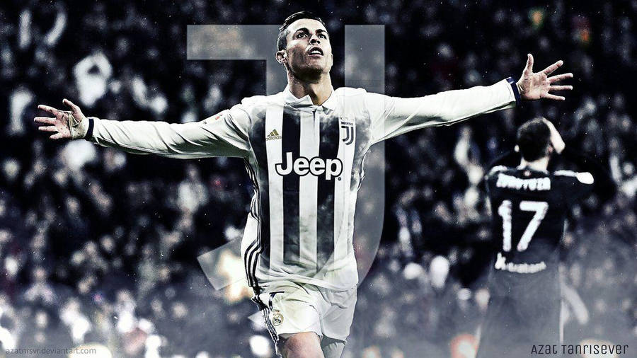 Cr7 Black And White Wallpaper