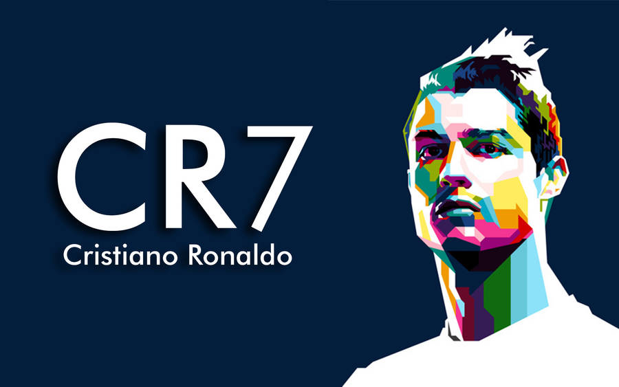 Cr7 Colorful Portrait Wallpaper