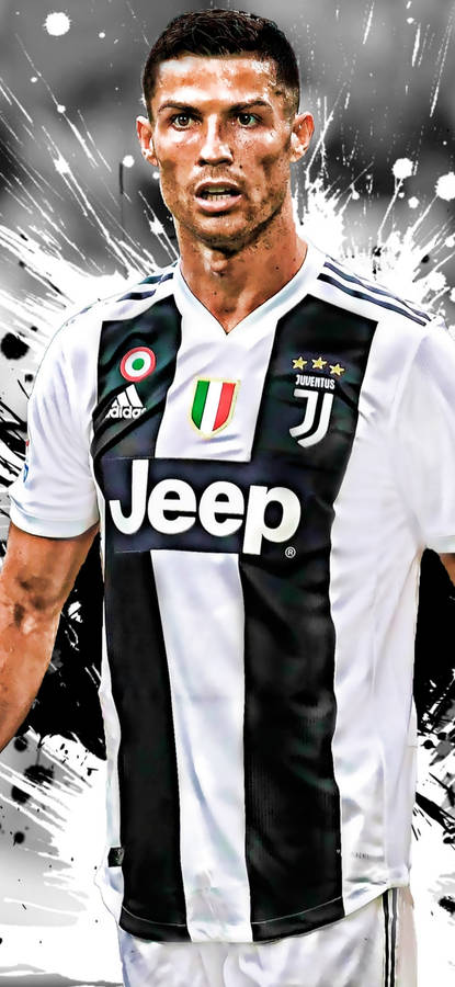 Cr7 Cool White Splash Wallpaper