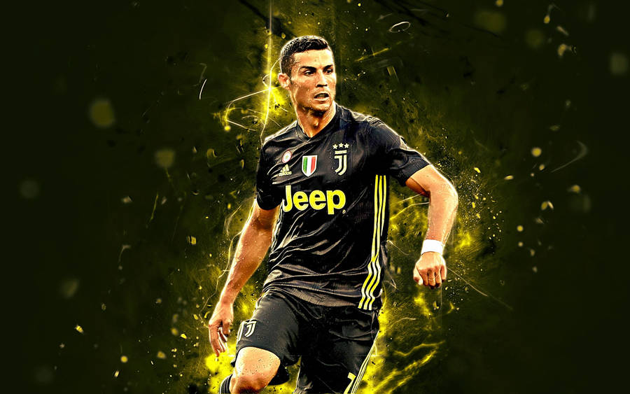 Cr7 Cool Yellow Jersey Wallpaper