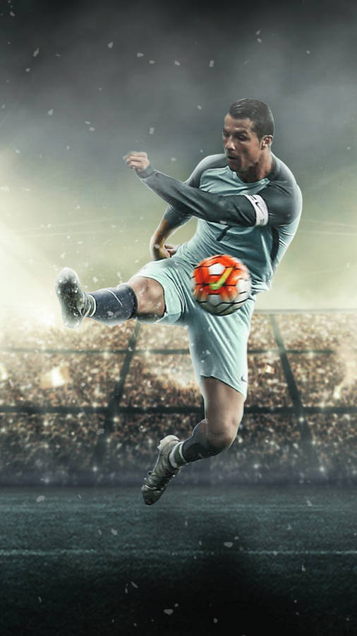 Cr7 Kick Cristiano Ronaldo Iphone Wallpaper