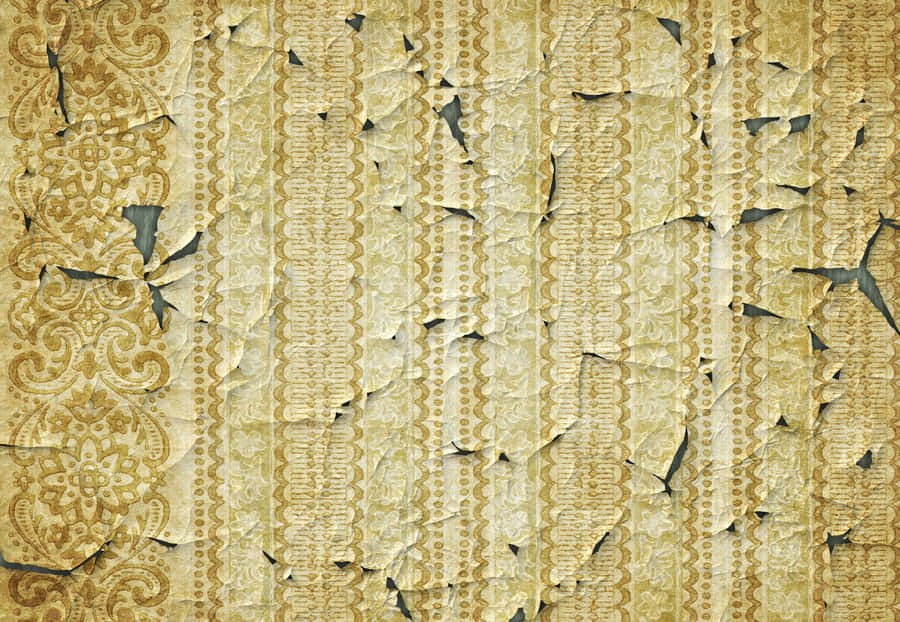 Cracked Wall Torn Paper Wallpaper