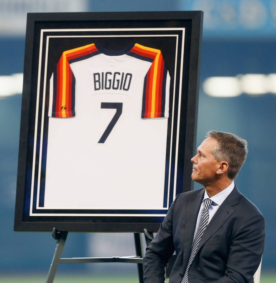 Craig Biggio Framed #7 Jersey Wallpaper