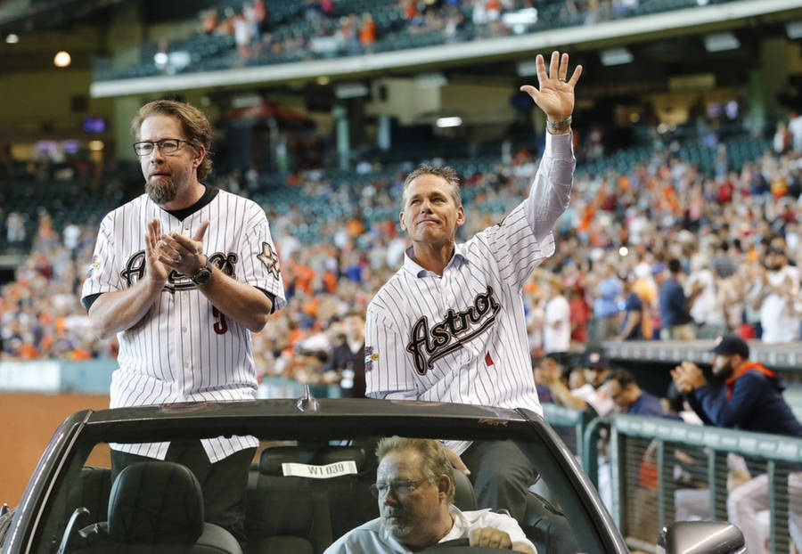 Craig Biggio On Convertible Car Wallpaper