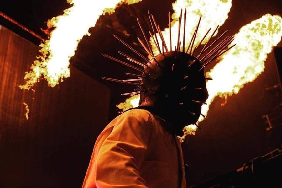 Craig Jones Flaming Stage Wallpaper