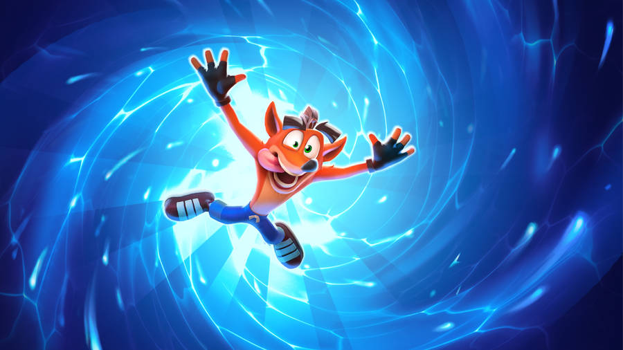 Crash Bandicoot Blue Portal Wallpaper