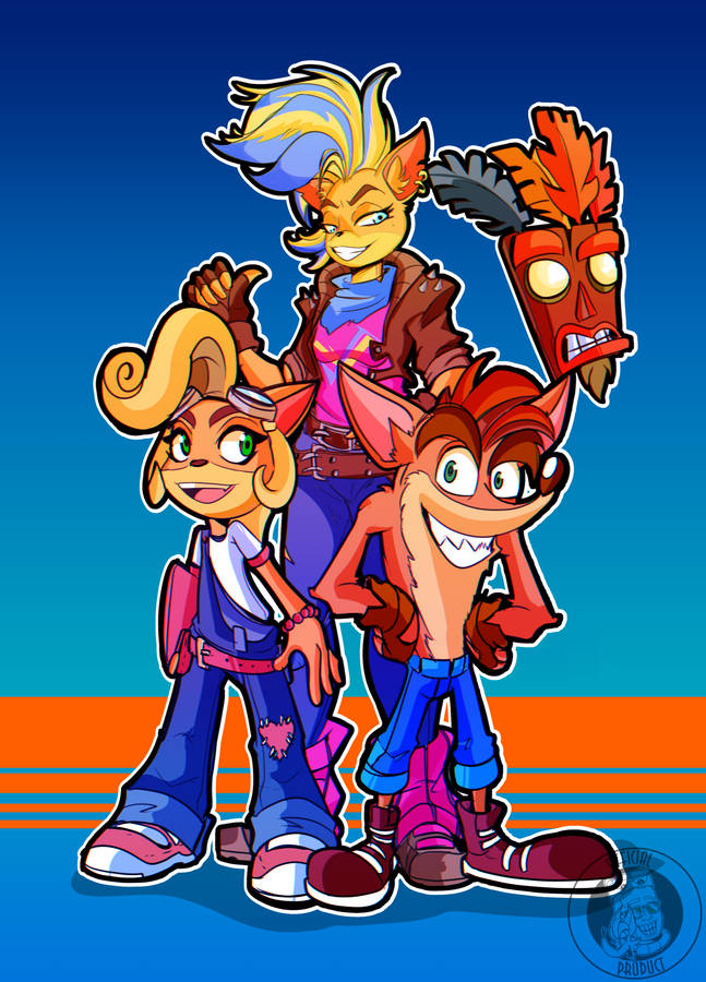 Crash Bandicoot Characters Wallpaper