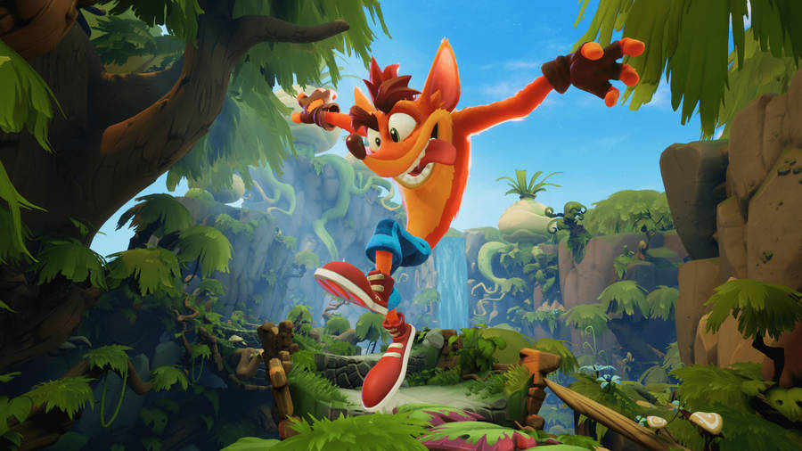 Crash Bandicoot Forest Wallpaper