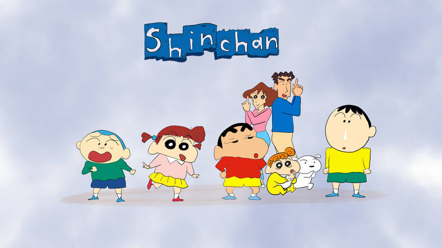 Crayon Shin Chan Characters Anime Poster Wallpaper