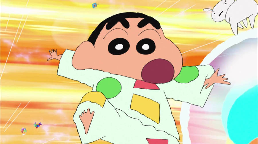 Crayon Shin Chan Shinnosuke In Pajama Wallpaper