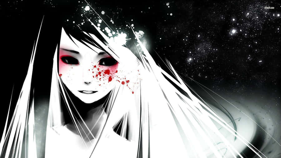Crazy-eyed Anime Girl Wallpaper