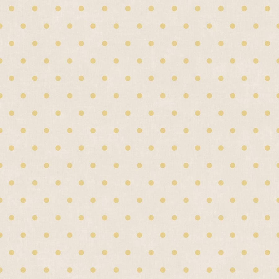 Cream Orange Polka Dot Wallpaper