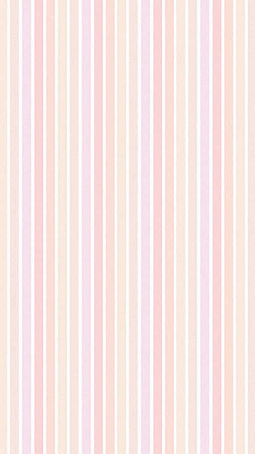 Create Sun-soaked Vibes In Your Home With This Mellow Pastel Striped Wallpaper Wallpaper