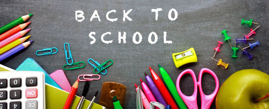 Creative Back-to-school Banner Wallpaper