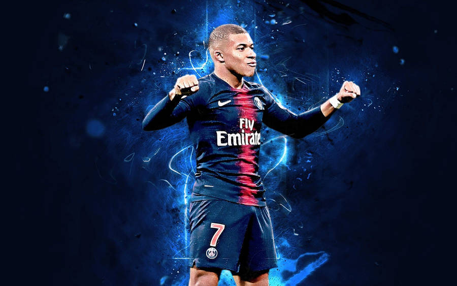 Creative Kylian Mbappe 4k Art Wallpaper