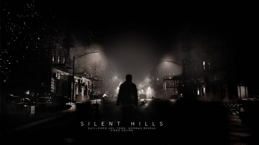 Creepy Dark Silent Hill Town Wallpaper