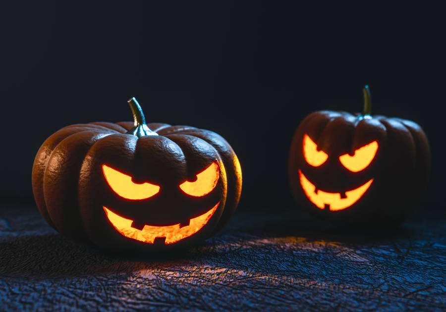 Creepy Halloween Pumpkins Wallpaper
