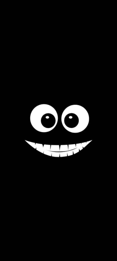 Creepy Smile Cartoon Face Wallpaper