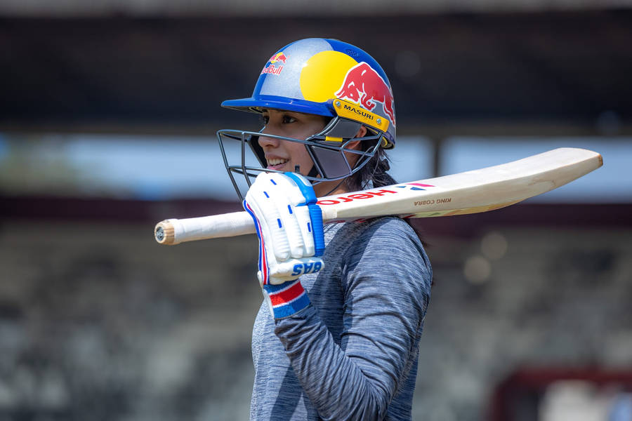 Cricket Red Bull Athlete Smriti Mandhana Wallpaper