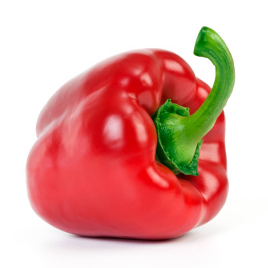 Crisp Red Bell Pepper Fruit Wallpaper