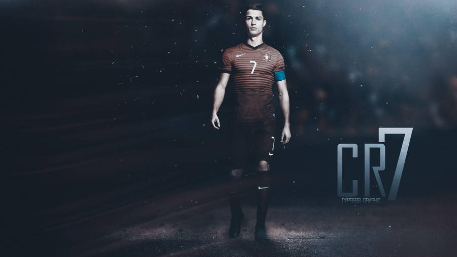 Cristiano Ronaldo Red Portugal Uniform Wallpaper