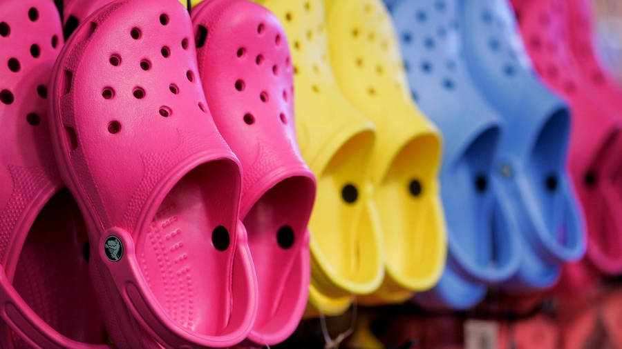 Crocs Footwear Display Wallpaper