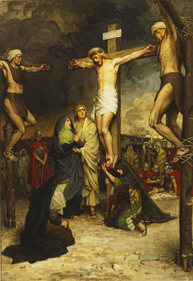 Crucifixion Of Christ Jesus 4k Iphone Wallpaper