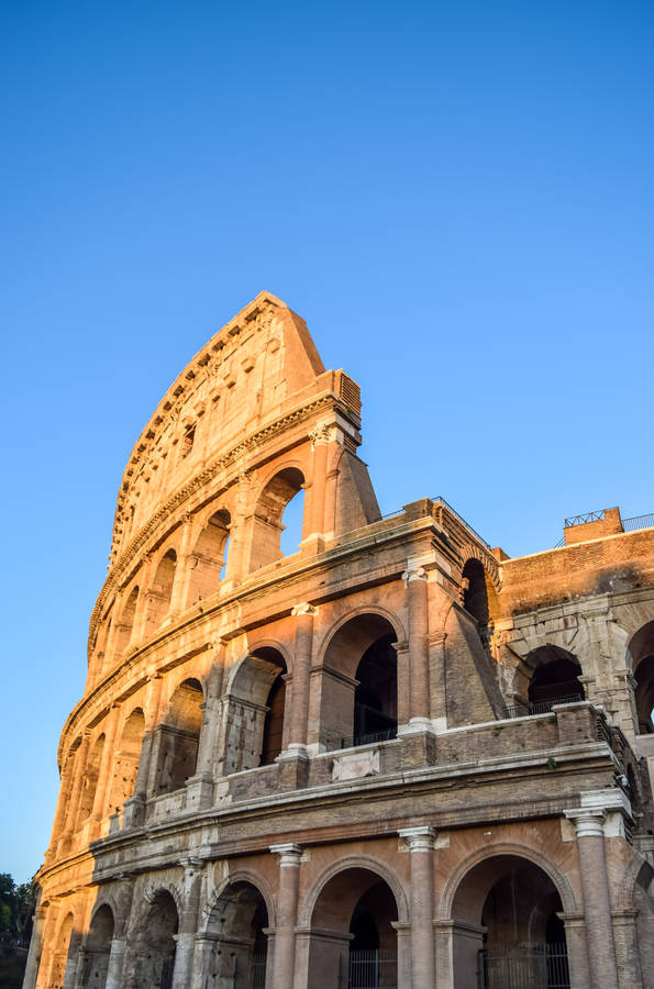 Crumbled Ruins Of The Colosseum Phone Wallpaper