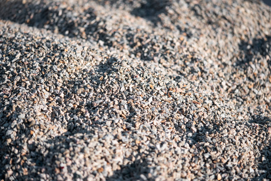 Crushed Rocks Plain Grey Wallpaper