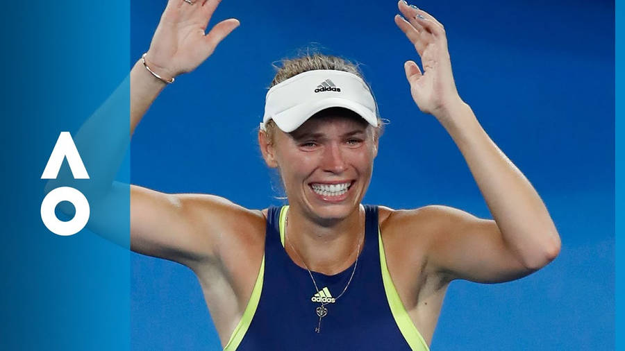 Crying Caroline Wozniacki Wallpaper