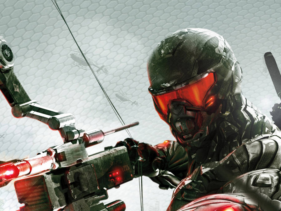 Crysis 3 Nanosuit Red Visor Wallpaper