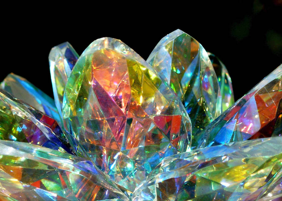 Crystal Glass Gemstone Colorful Wallpaper