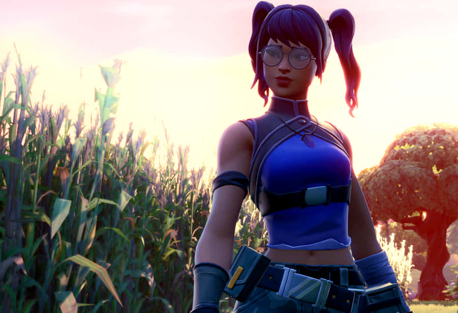 Crystal Skin On Field Fortnite Wallpaper