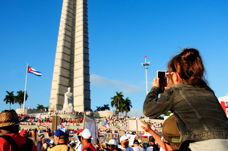 Cuban Flag José Martí Memorial Wallpaper