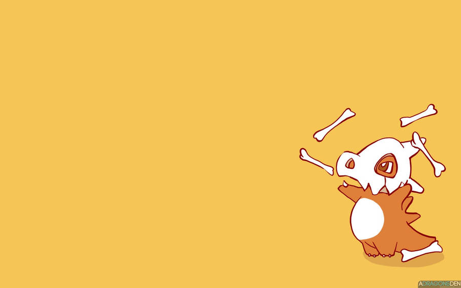 Cubone Playing With Bones Wallpaper