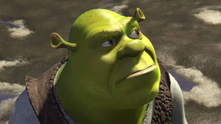 Curious Shrek Pc Background Wallpaper