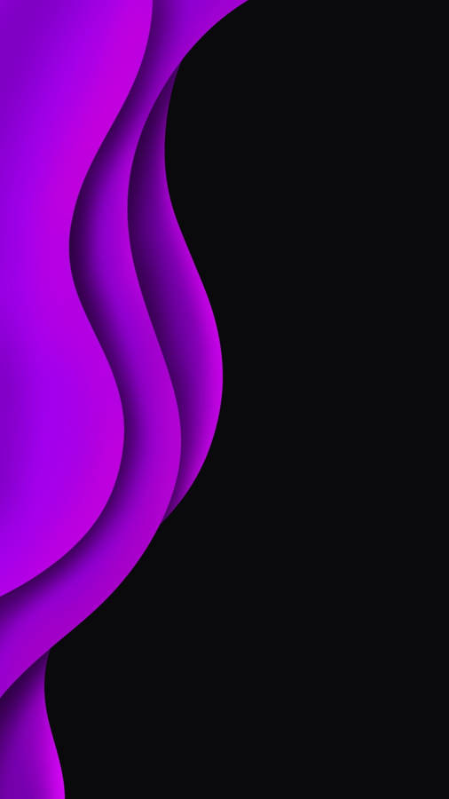 Curvy Black And Purple Phone Wallpaper