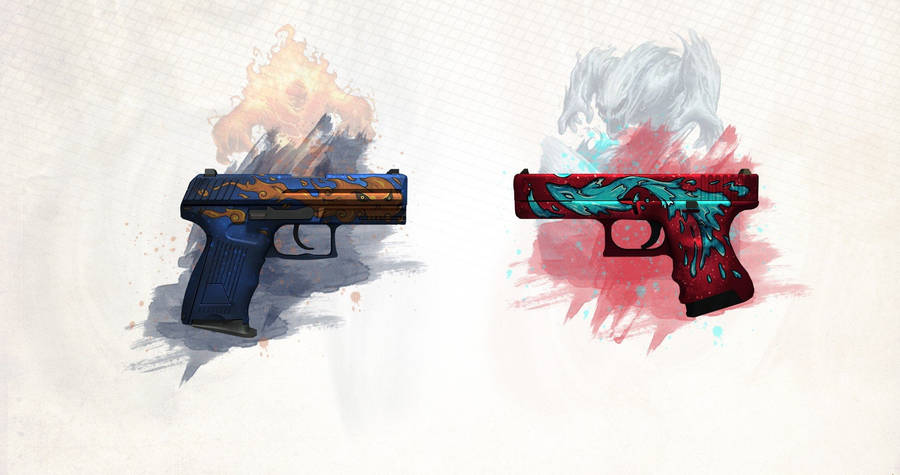 Custom Painted Glocks Rivalry Wallpaper