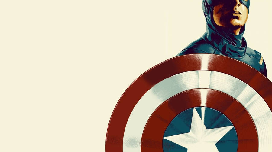 Cut Off Captain America Shield Wallpaper