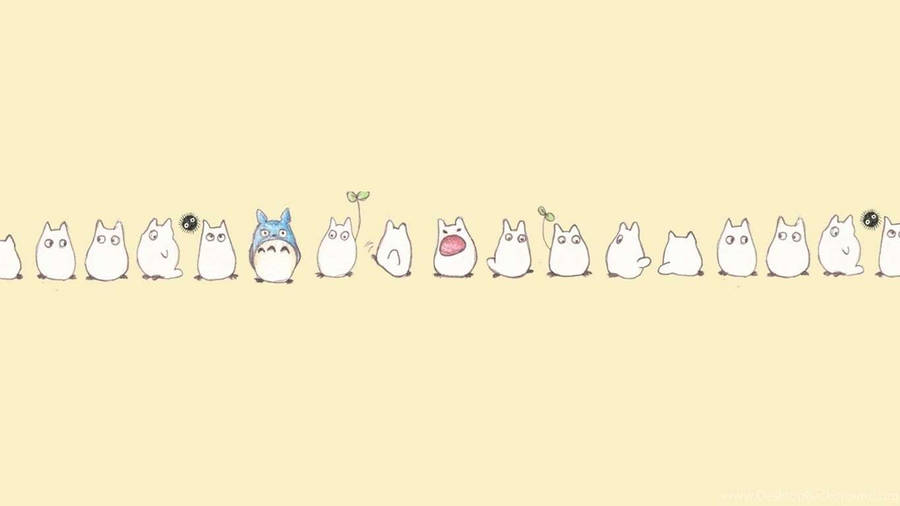 Cute Aesthetic Pc Ghibli Totoros Wallpaper