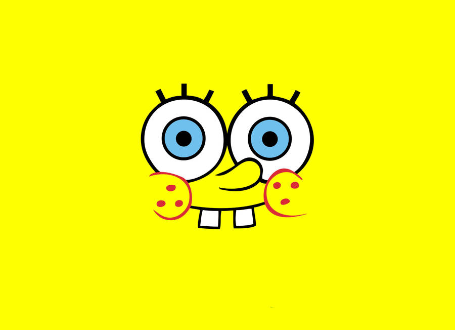 Cute And Funny Spongebob Face Wallpaper