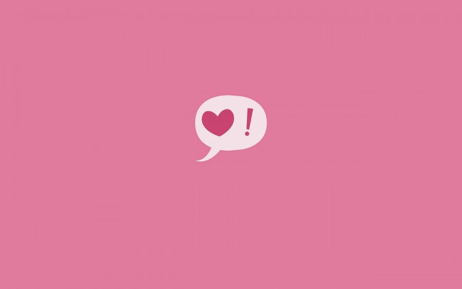 Cute And Pink Small Heart Chat Background Wallpaper